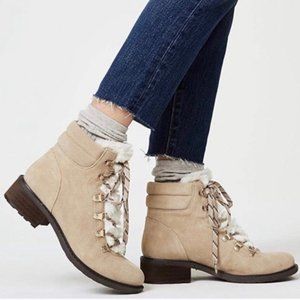 NWOT Sam Edelman Darrah Hike Boot Faux Fur Leather